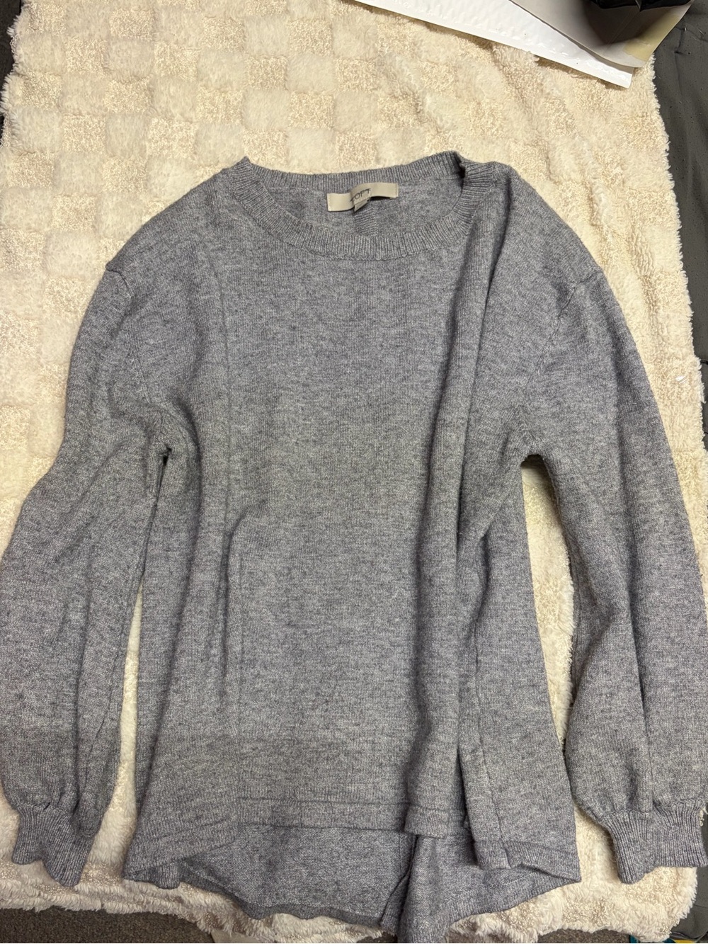 LOFT Heather Gray Women's Crewneck Sweater